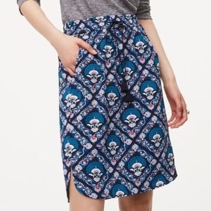 LOFT | Fan Flora Drawstring Skirt